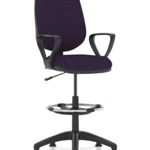 Nova Plus I Medium Back Task Operator Office Chair with Hi Rise Draughtsman Kit - Image 17