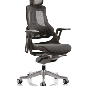 Pure High Back Black Shell Executive Office Chair with Arms