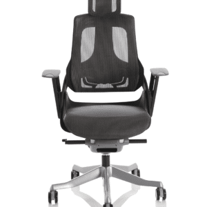 Pure High Back Black Shell Executive Office Chair with Arms - Image 2