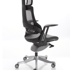 Pure High Back Black Shell Executive Office Chair with Arms - Image 4