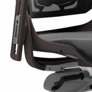 Pure High Back Black Shell Executive Office Chair with Arms - Image 7