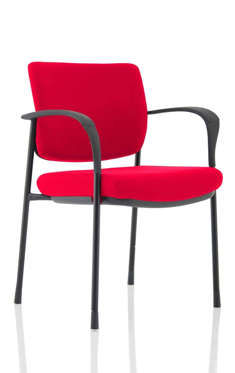 Cambridge Deluxe Medium Back Stacking Visitor Office Chair with Arms Bespoke - Image 18