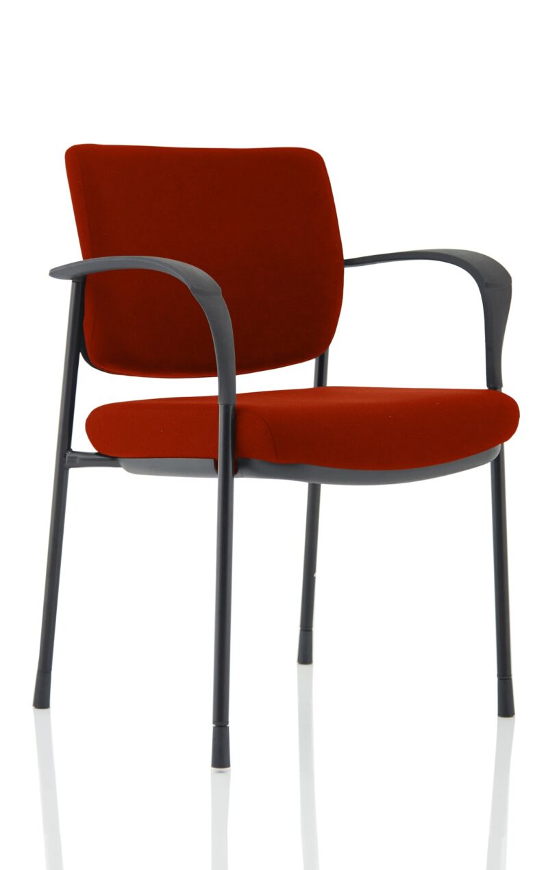 Cambridge Deluxe Medium Back Stacking Visitor Office Chair with Arms Bespoke - Image 19