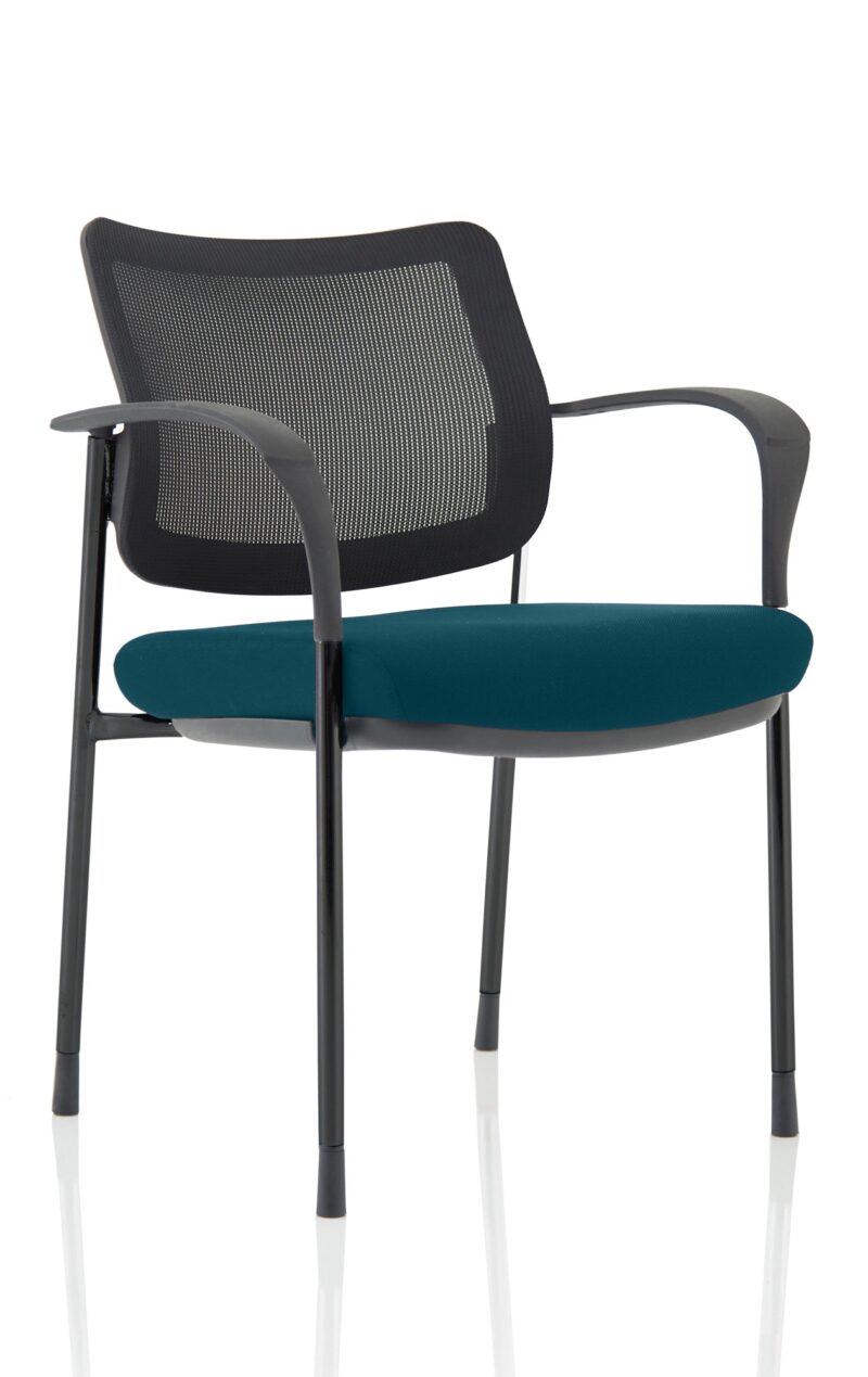 Cambridge Deluxe Medium Back Stacking Visitor Office Chair with Arms Bespoke - Image 37