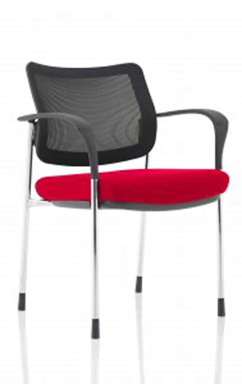 Cambridge Deluxe Medium Back Stacking Visitor Office Chair with Arms Bespoke - Image 43