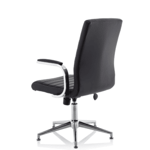 Cain Medium Back Leather Executive Office Chair with Arms - Image 36