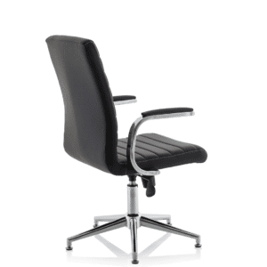 Cain Medium Back Leather Executive Office Chair with Arms - Image 37