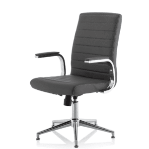 Cain Medium Back Leather Executive Office Chair with Arms - Image 42