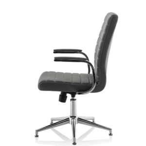 Cain Medium Back Leather Executive Office Chair with Arms - Image 43