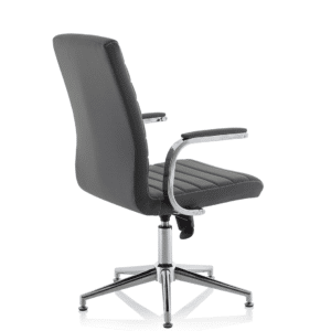 Cain Medium Back Leather Executive Office Chair with Arms - Image 46
