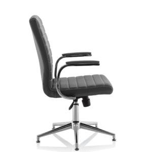 Cain Medium Back Leather Executive Office Chair with Arms - Image 47
