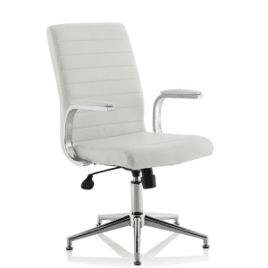 Cain Medium Back Leather Executive Office Chair with Arms - Image 48