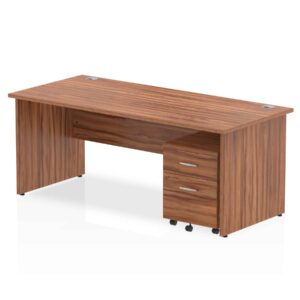 Surge Panel End Straight Desk With Mobile Pedestal - Image 45