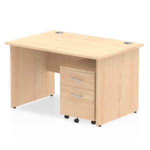 Surge Panel End Straight Desk With Mobile Pedestal - Image 5