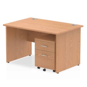 Surge Panel End Straight Desk With Mobile Pedestal - Image 7