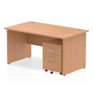 Surge Panel End Straight Desk With Mobile Pedestal - Image 19