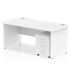Surge Panel End Straight Desk With Mobile Pedestal - Image 8