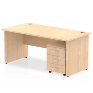 Surge Panel End Straight Desk With Mobile Pedestal - Image 6