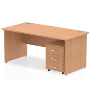 Surge Panel End Straight Desk With Mobile Pedestal - Image 44