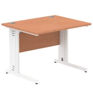 Surge 1000mm Straight Desk Cable Managed Leg - Image 63