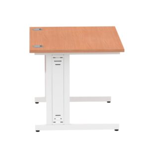Surge 1000mm Straight Desk Cable Managed Leg - Image 64
