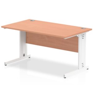 Surge 1400mm Straight Desk Cable Managed Leg - Image 2