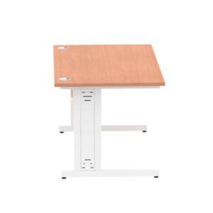 Surge 1400mm Straight Desk Cable Managed Leg - Image 64