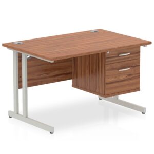 Surge 1800mm Cable Managed Straight Desk With Single Fixed Pedestal - Image 17