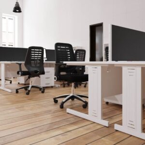 Surge 1000mm Straight Desk Cable Managed Leg - Image 80