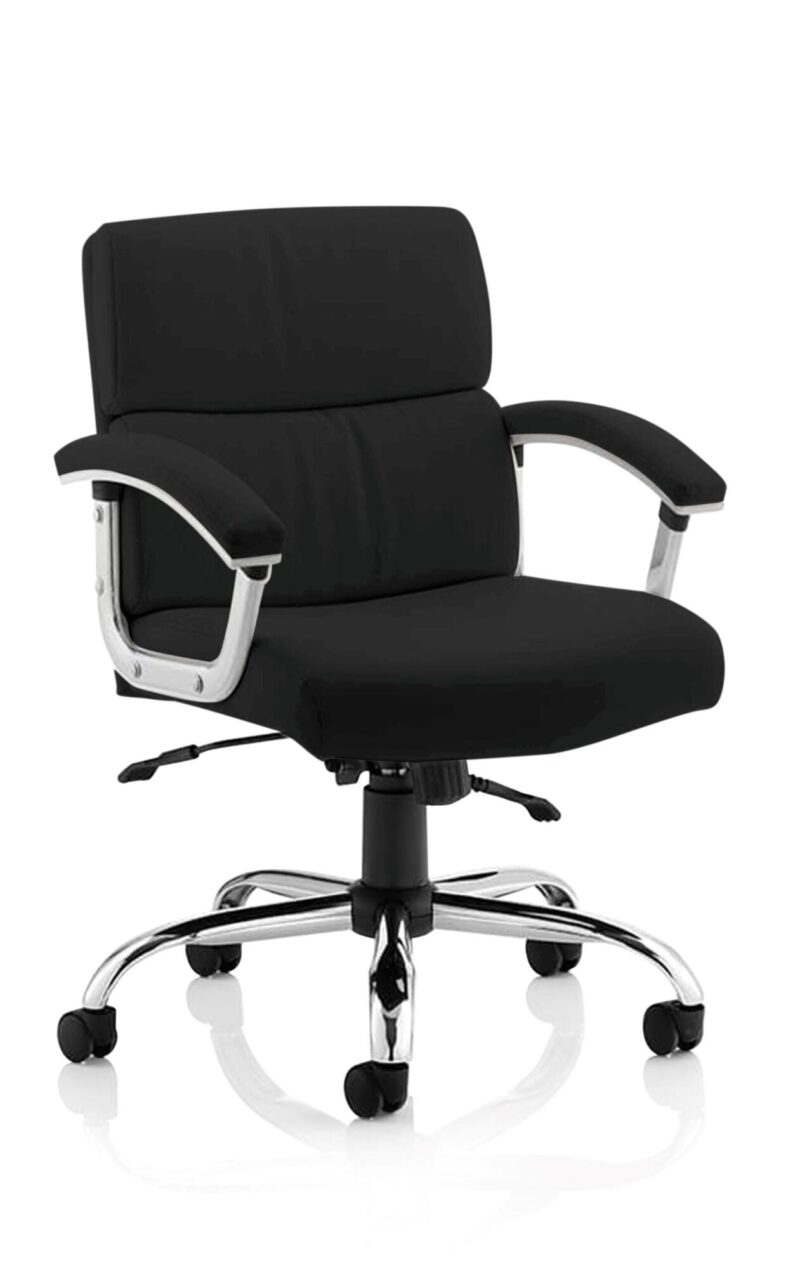 Ambition Medium Back Leather Executive Office Chair with Arms - Image 2