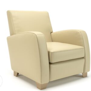 Ava 81cm Wide Armchair in Cristina Marrone Ultima Faux Leather - Image 111