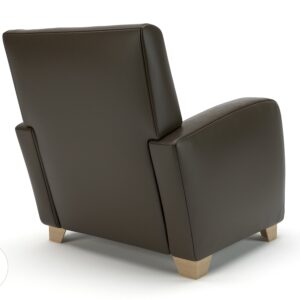 Ava 81cm Wide Armchair in Cristina Marrone Ultima Faux Leather - Image 76