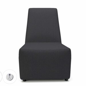 Meridian 65cm Wide Chair in Warwick Dolly Fabric with Socket - Image 5