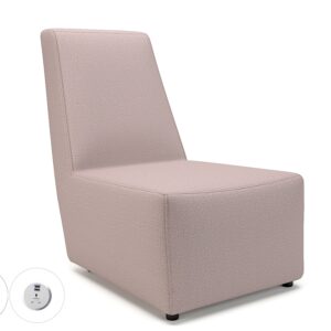 Meridian 65cm Wide Chair in Warwick Dolly Fabric with Socket - Image 10