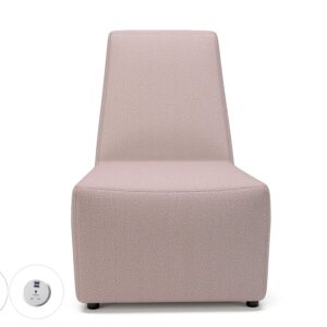 Meridian 65cm Wide Chair in Warwick Dolly Fabric with Socket - Image 11
