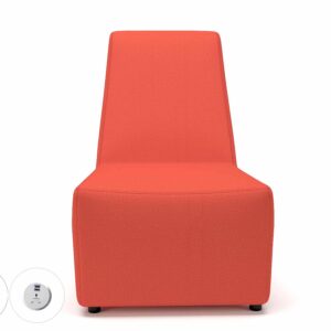 Meridian 65cm Wide Chair in Warwick Dolly Fabric with Socket - Image 14