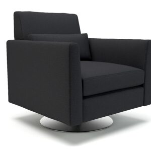 Eden 90cm Wide Swivel Armchair in Warwick Dolly Fabric - Image 3