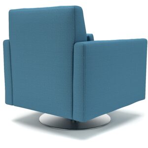 Eden 90cm Wide Swivel Armchair in Warwick Dolly Fabric - Image 6