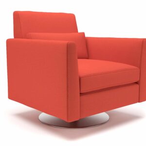 Eden 90cm Wide Swivel Armchair in Warwick Dolly Fabric - Image 9