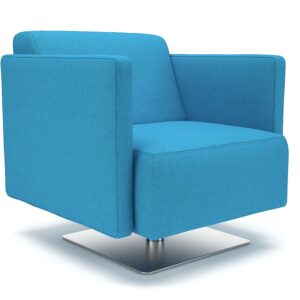 Sonoma Slim Arm 75cm Wide Swivel Armchair in Camira Era Fabric - Image 4
