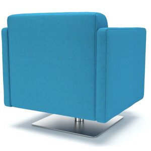 Sonoma Slim Arm 75cm Wide Swivel Armchair in Camira Era Fabric - Image 6