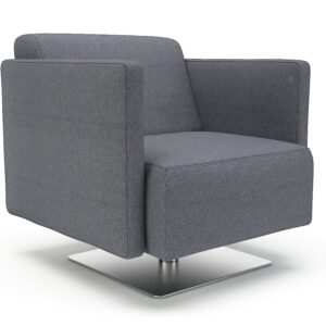 Sonoma Slim Arm 75cm Wide Swivel Armchair in Camira Era Fabric - Image 19
