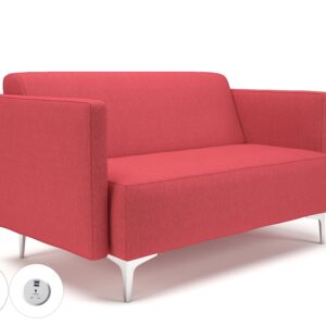 Sonoma Slim Arm 125cm Wide Sofa in Camira Era Fabric with Socket - Image 7