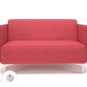 Sonoma Slim Arm 125cm Wide Sofa in Camira Era Fabric with Socket - Image 8