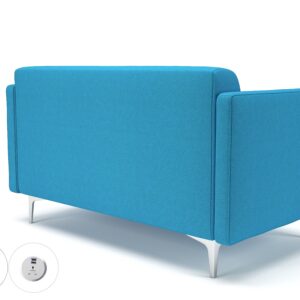 Sonoma Slim Arm 125cm Wide Sofa in Camira Era Fabric with Socket - Image 24