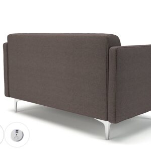 Sonoma Slim Arm 125cm Wide Sofa in Camira Era Fabric with Socket - Image 42