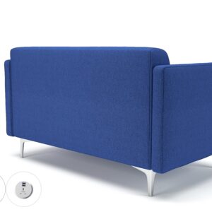 Sonoma Slim Arm 125cm Wide Sofa in Camira Era Fabric with Socket - Image 54