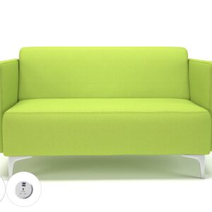 Sonoma Slim Arm 125cm Wide Sofa in Camira Era Fabric with Socket - Image 68