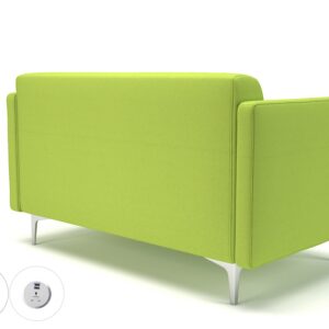 Sonoma Slim Arm 125cm Wide Sofa in Camira Era Fabric with Socket - Image 69