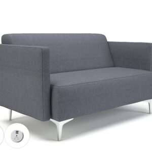Sonoma Slim Arm 125cm Wide Sofa in Camira Era Fabric with Socket - Image 76